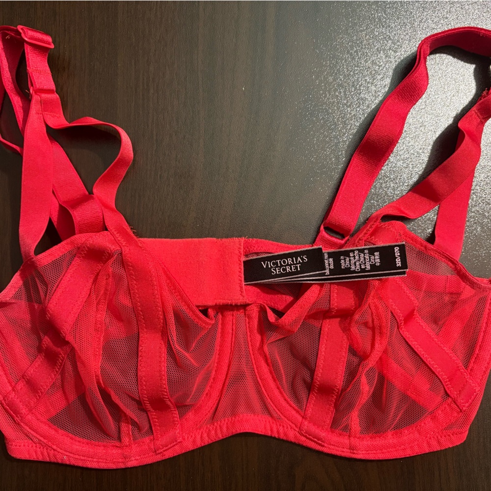 Victoria's Secret Scarlet Mesh Bustier